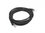 Lanberg | Patchcord CAT.5E UTP Fluke Passed | PCU5-10CC-0300-BK | 3 m | Black