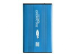 QOLTEC External Hard Drive Case HDD/SSD 2.5inch SATA3 USB 3.0 Blue