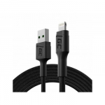 Green Cell KABGC21 &bdquo;Lightning&ldquo; kabelis 1,2 m Juoda