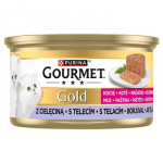 PURINA Gourmet Gold Kitten Veal mousse - &scaron;lapias kačių maistas - 85g