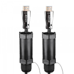 HDMI Laidas - LINDY &Scaron;arvuotas &Scaron;viesolaidinis Hibridinis HDMI 8K60 Laidas, AOC, 48Gbps, 10 m, Juodas