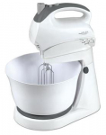Adler | Mixer | AD 4202 | Mixer with bowl | 300 W | Number of speeds 5 | Turbo mode | White