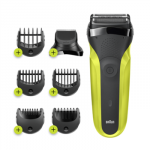 Braun | Shaver | Series 3 Shave and Style 300BT | Operating time (max) 30 min | NiMH | Black/Green