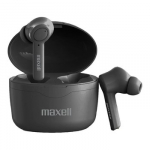 Maxell Bass 13 Sync Up belaidės Bluetooth ausinės su įkrovimo dėklu juodos spalvos
