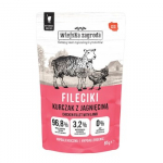 WIEJSKA ZAGRODA Vi&scaron;tienos Filė su Ėriena &ndash; &scaron;lapias maistas katėms &ndash; 85g