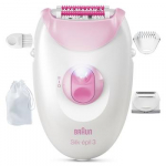 Braun Silk epil 3, baltas/rožinis - Epiliatorius