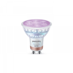 Philips Smart WFB 50W GLASS 922-65 RGB 2PF/6 | GU10 | 4.7 W | Full colour and warm to cool | Bluetooth, Wi-Fi