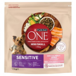PURINA One Sensitive Mini/Small Salmon with rice - sausas maistas &scaron;unims - 1,5kg