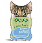 OASY Delicatesse Fine pat&eacute; with Cod - &scaron;lapias kačių maistas - 85g