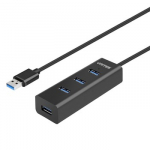 UNITEK Y-3089V01 sąsajos &scaron;akotuvas USB 3.2 Gen 1 (3.1 Gen 1) Type-A 5000 Mbit/ai Juoda