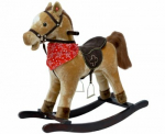 Horse on runners brown