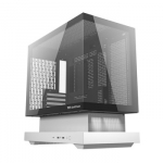 Kompiuterio Korpusas - Darkflash F1 Midi Tower, 6 ARGB Ventiliatoriai, USB-A 3.0, USB-C, Baltas