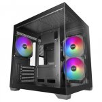Mars Gaming MCVIEW3 kompiuterio korpusas &bdquo;Mini Tower&ldquo; Juoda