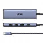 Ugreen 20956A sąsajos &scaron;akotuvas C tipo USB 5000 Mbit/ai Sidabras