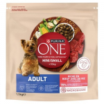 PURINA One Sensitive Mini/Small Rich in beef with rice - sausas maistas &scaron;unims - 1,5kg