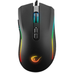 RAMPAGE SMX-R44 V2 MACRO BLACK pelė, 12800 DPI RGB LED