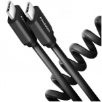 CABLE USB-C TO USB-C 0.6M 60W/TWISTER BLK BUCM-CM10TB AXAGON