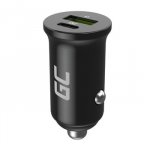 &bdquo;Green Cell&ldquo; automobilinis įkroviklis GC PowerRide Nano38 38W 6A 1x USB-C 1x USB-A