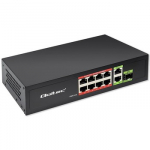 SWITCH 8x RJ45 PoE 2x RJ45 Uplink 1x SFP