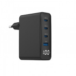 Gembird TA-UC-PDQC100LCD-01-BK mobiliojo įrenginio kroviklis Knyginis kompiuteris, I&scaron;manusis telefonas Juoda AC Spartusis įkrovimas Vidaus