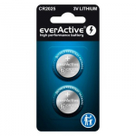 Mini ličio baterija everActive CR2025 - lizdinė plok&scaron;telė 2 vnt.