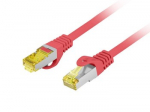 LANBERG Patchcord Cat.6A S/FTP LSZH CU 1m red