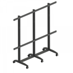 EDBAK Floor stand | TRV400.006 Videoconferencing trolley for Samsung | Height adjustment | 130 " | Maximum weight (capacity) 200 kg | Black