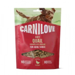CARNILOVE Soft Quail enriched with oregano - skanėstas &scaron;uniui - 200g