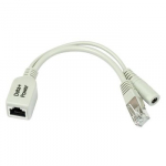 Mikrotik RBPOE FastEth PoE adapter with shielded connectors, supports 9-48V PoE
