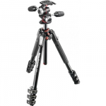 Manfrotto 190 Aluminium 4-Section Tripod with head