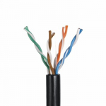 Q-LANTEC KIU5OUTS305Q tinklo kabelis 305 m Cat5e U/UTP (UTP) juodas