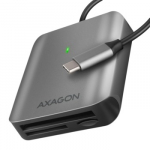 Axagon CRE-S3C aliumininis didelės spartos USB-C 3.2 Gen 1 atminties kortelių skaitytuvas | 3 lizdai | UHS-II.