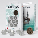 The Witcher Dice Set Ciri - The Lady of Space and Time (7 and unique coin)