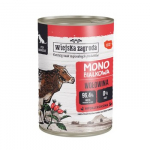 WIEJSKA ZAGRODA Monoprotein Beef - drėgnas ėdalas &scaron;unims - 400g