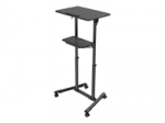 GEMBIRD Mobile lecture desk with caster wheels black