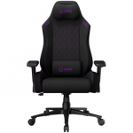 LORGAR CHA41, Ergonomic Gaming Chair Advanced, premium anti-stain fabric, Black/purple