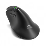 PORT CONNECT Mouse | ERGO AUDITOR | Wireless | Bluetooth, 2.4 GHz | Black