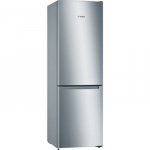 Bosch Series 2, NoFrost, 305 L, 186 cm, nerūdijančio plieno - &Scaron;aldytuvas