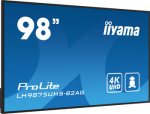 IIYAMA LH9875UHS-B2AG 98inch 3840x2160 UHD IPS panel Haze 25perc 500cd/m2 Landscape and Portrait Speakers 2x10W 3xHDMI USB 2.0