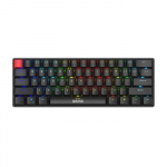 MARVO KG933 Saber 61 Laidinė žaidimų klaviatūra | USB-C | BT | 2.4 G | Juoda, 60%