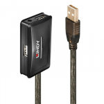 USB Hub - LINDY USB 2.0 Aktyvus Prailginimo Hub, 10 m, 4 Prievadai, USB 2.0, 480 Mbps