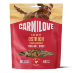 CARNILOVE Crunchy Ostrich with blackberries - skanėstas &scaron;uniui - 200g