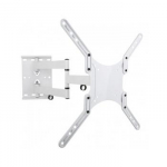 Sieninis laikiklis Techly TV LCD/LED/PDP dvigubas 23-55'' 45 kg VESA Baltas