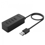 USB Hub - ORICO W5P-U3-030 4-Port USB 3.0 Hub Micro USB, Juodas