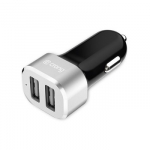Car charger 2xUSB 2.4A aluminium