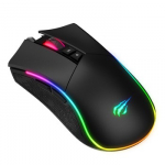 Havit MS1001S - Optinė de&scaron;iniarankė žaidimų pelė, A tipo USB, juodai pilka