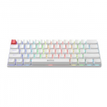 MARVO KG933 Saber 61 RGB Laidinė žaidimų klaviatūra | USB-C | BT | 2.4 G | Balta, 60%