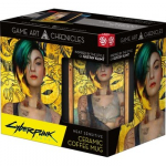 Cyberpunk 2077 Judy and Gustav Klimt puodelis | Reaguojantis į kar&scaron;tį 450 ml