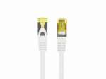 Patchcord cat.6a s/ftp lszh cu 0.5m white fluke passed
