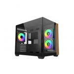 Case Elite 481 Wood 270&deg; Seamless Glass mATX